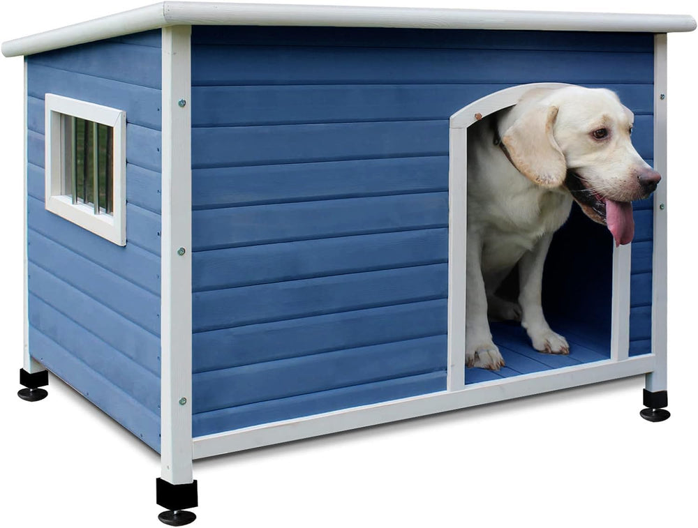 Rockever-maison-chien-bois-exterieur-40pouces offre espace spacieux pour chien moyen.