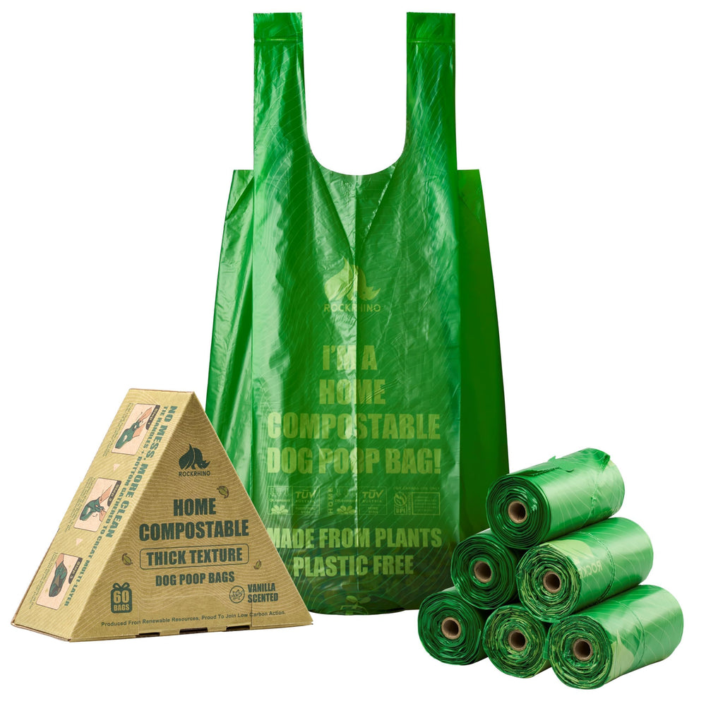RockRhino sacs-poubelle chien-xl-45cm robustes pour balades avec grand chien