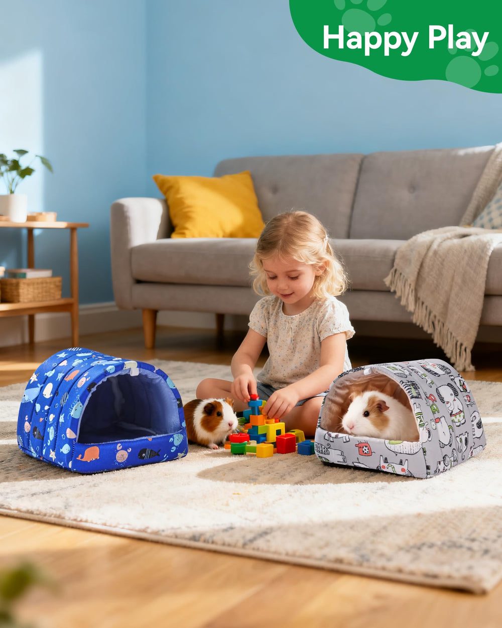 Rodizoo dimensions 15x15 cm, abri compact pour hamsters et autres petits animaux.