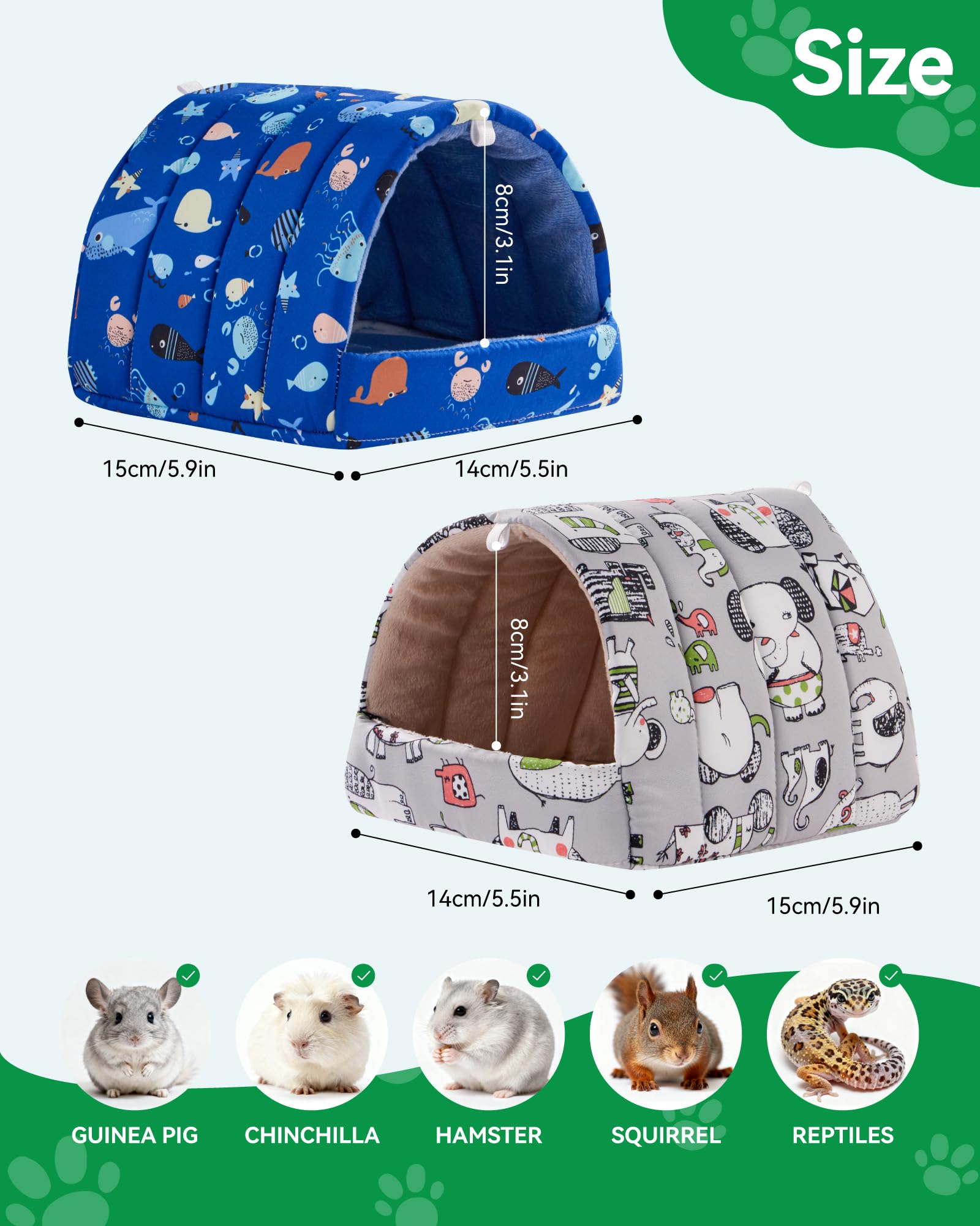 Rodizoo abri moelleux en peluche, chaleur et confort pour petit animal.