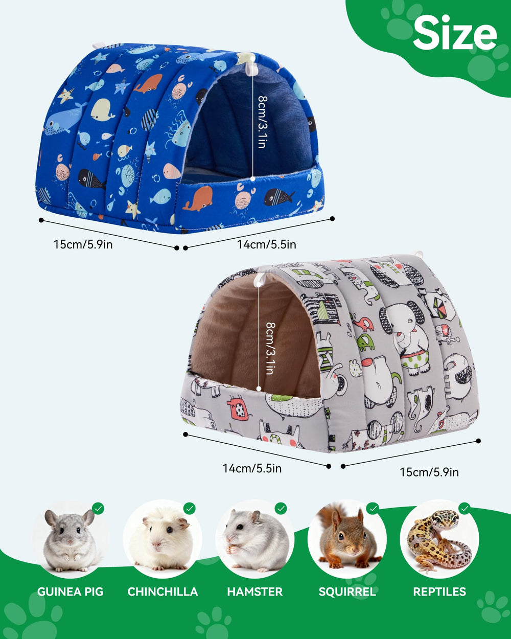 Rodizoo abri moelleux en peluche, chaleur et confort pour petit animal.