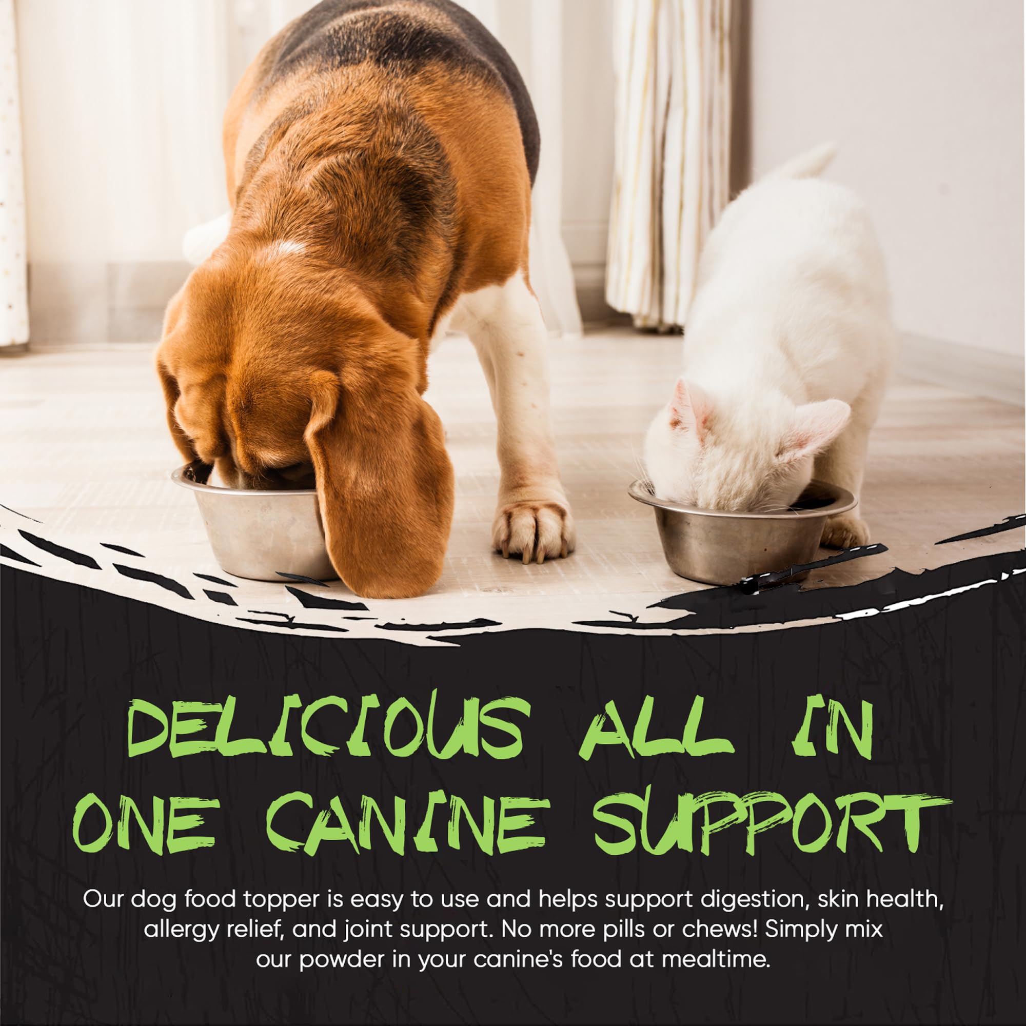 Rogue Pet Science Origins: topper sans grain naturel pour chiens sensibles.