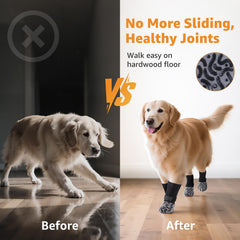 Roilpet chaussettes anti-glisse pour patte arrière assurant stabilité lors des déplacements
