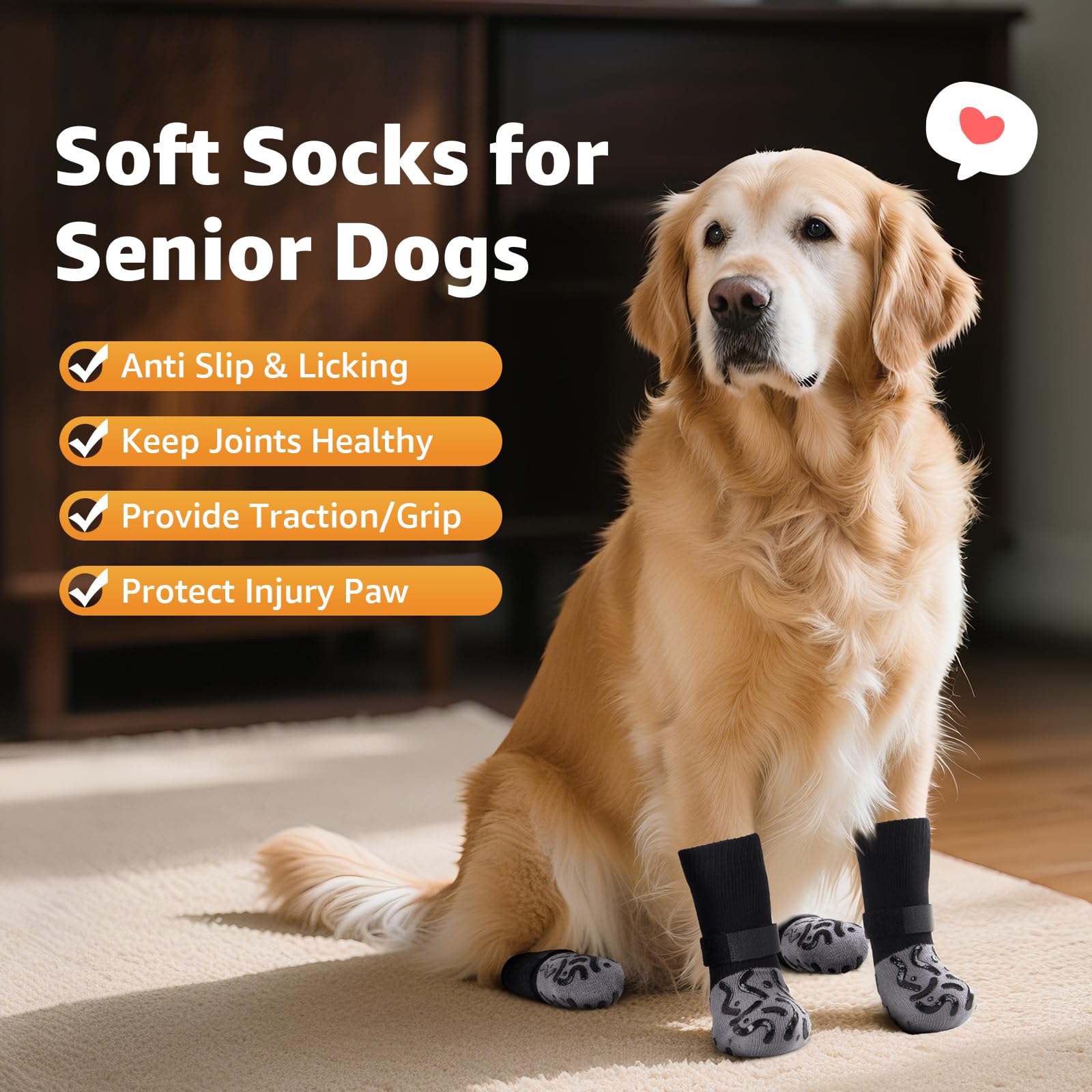 Ensemble de 4 chaussettes Roilpet, confort et protection.