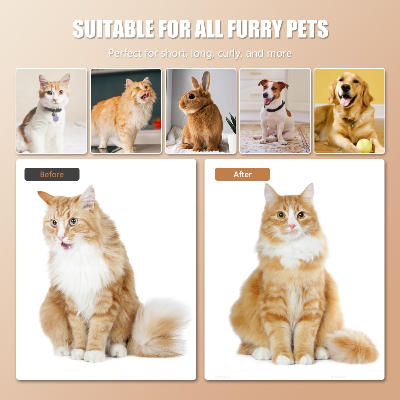 Rolemon soin nuage kit d'entretien pratique pour chats, chiens et autres animaux.