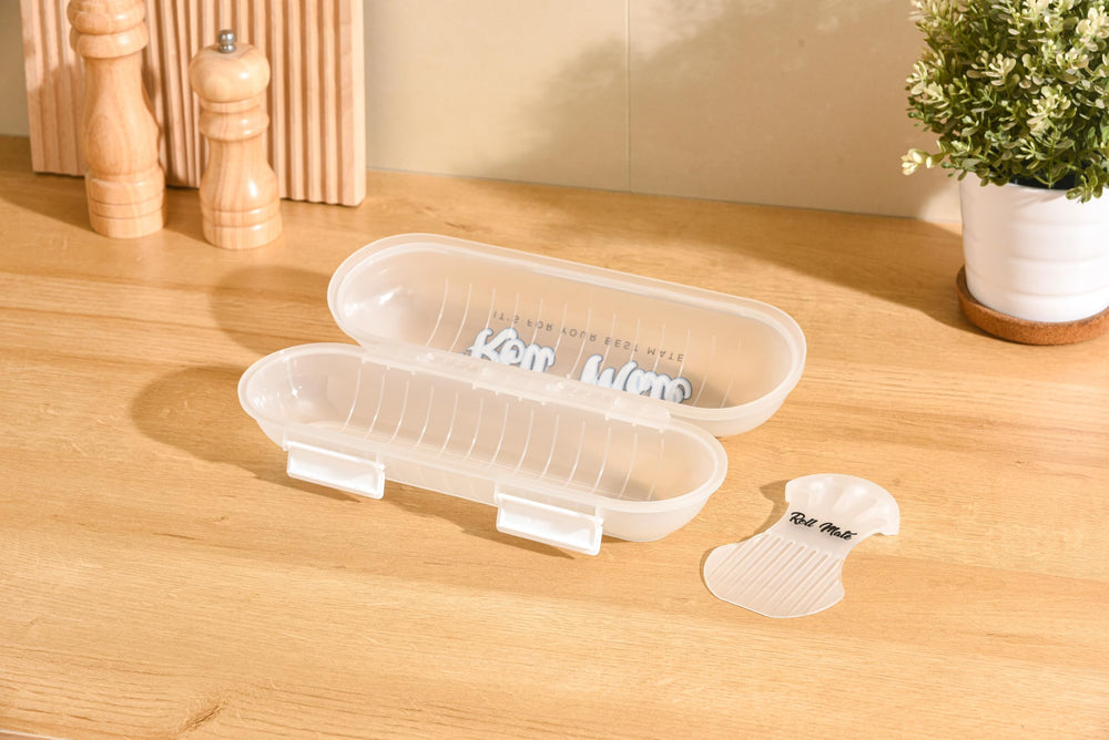 Roll Mate sans-film, réduit les déchets et simplifie le rangement au réfrigérateur.