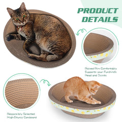 ROMOHOM petit nid chat ovale 14,96 pouces, coin cosy pour sieste rapide