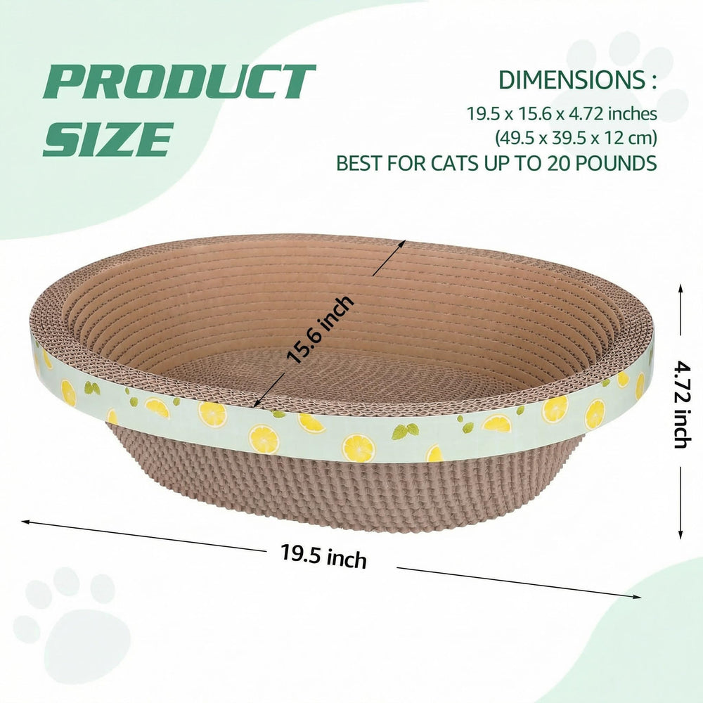 ROMOHOM nid chat oval ergonomique confort durable et protection des meubles