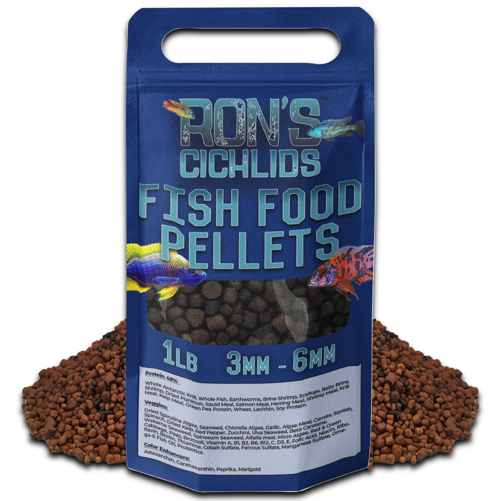 RON'S CICHLIDS grandes pellets – mélange nutritionnel favorisant une croissance équilibrée