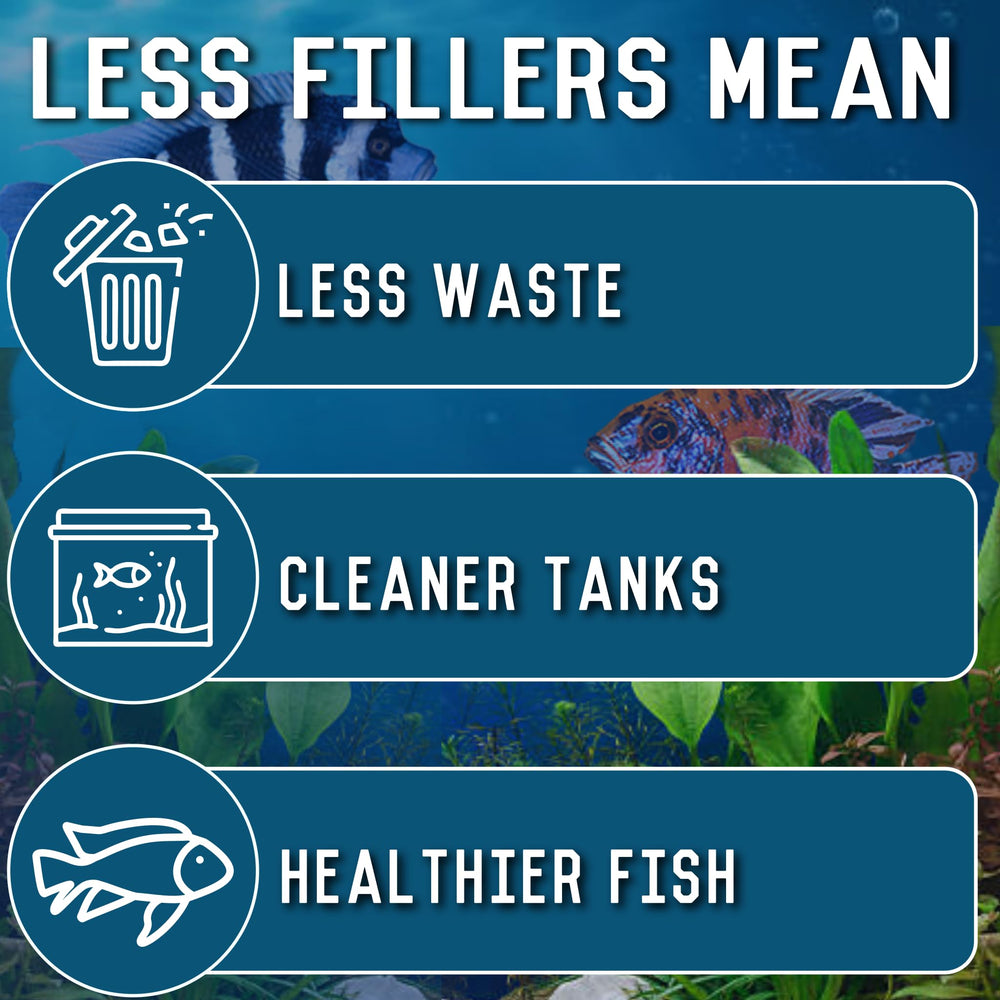 RON'S CICHLIDS pellets qui coulent – alimentation adaptée qui réduit les déchets