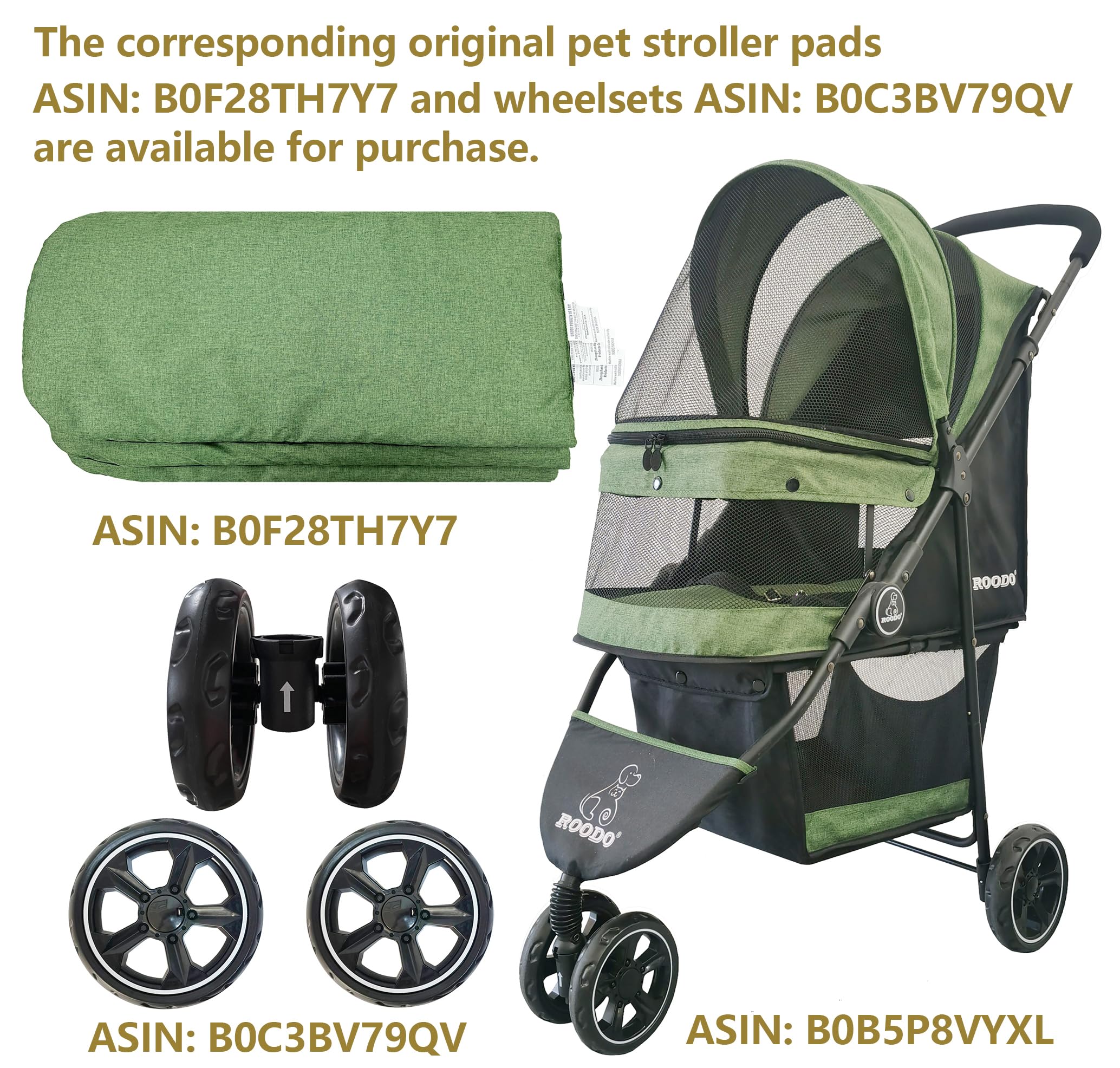 ROODO capacité jusqu'à 30lbs pour petits et moyens animaux, usage flexible.