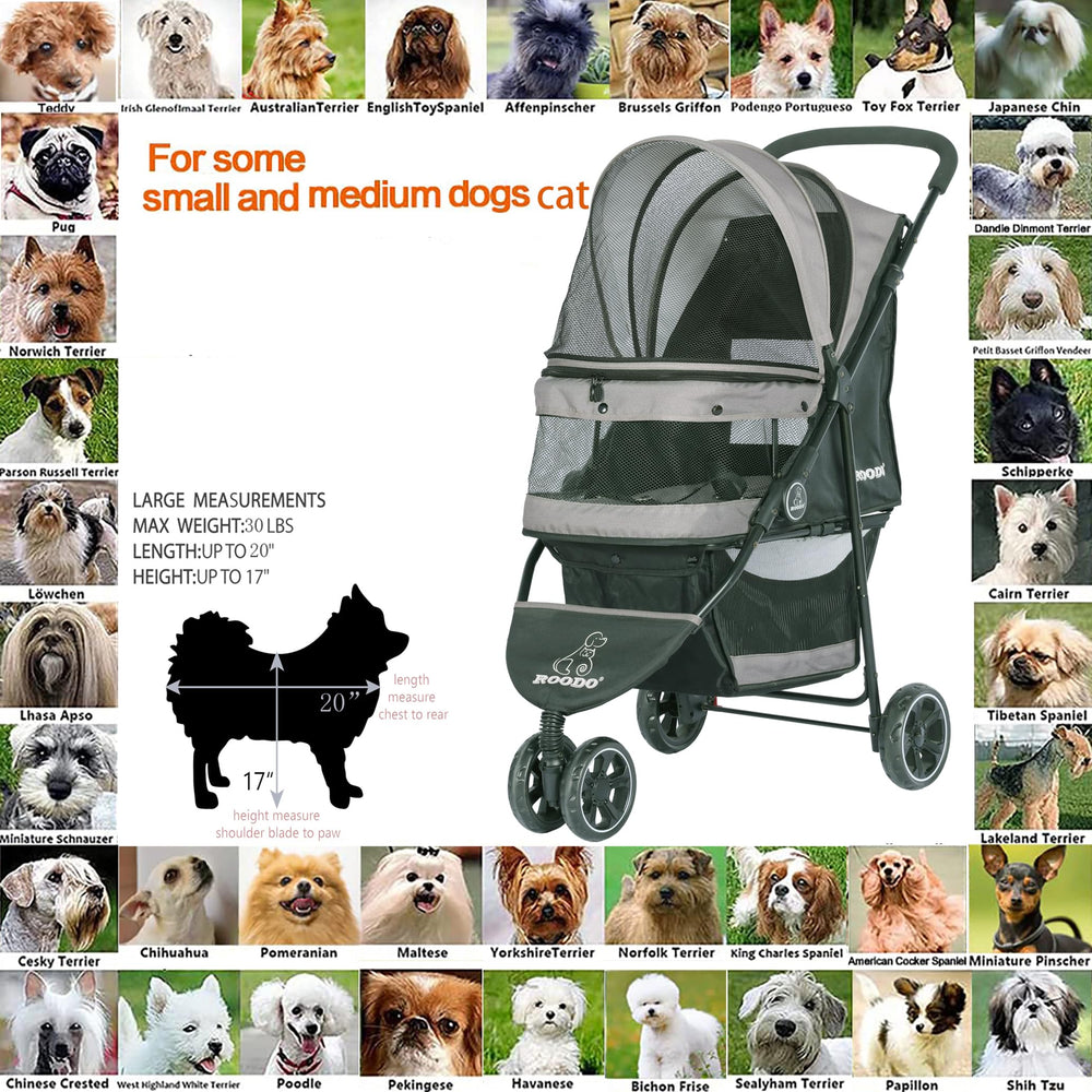 ROODO Escort: pliage compact 47x16x84 cm pour le rangement.