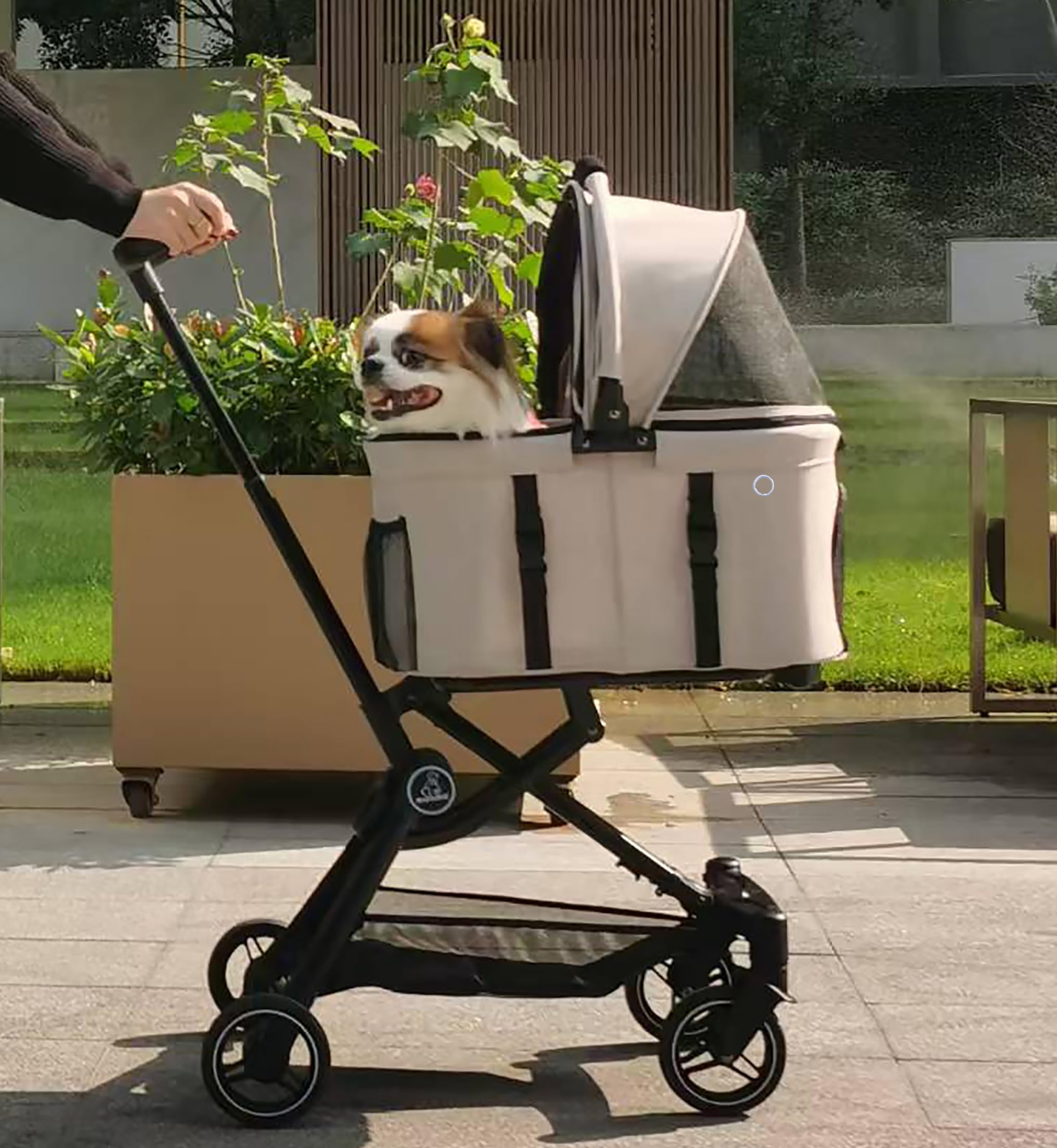 ROODO Porteur pour animaux détachable, facile à transporter en voyage.