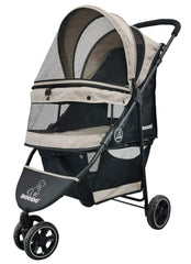 ROODO poussette trois-roues pour animaux, avant: sortie facile et confortable.
