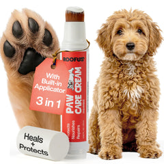 ROOFUS THE DOG baume-pattes application douce pour pattes sensibles.