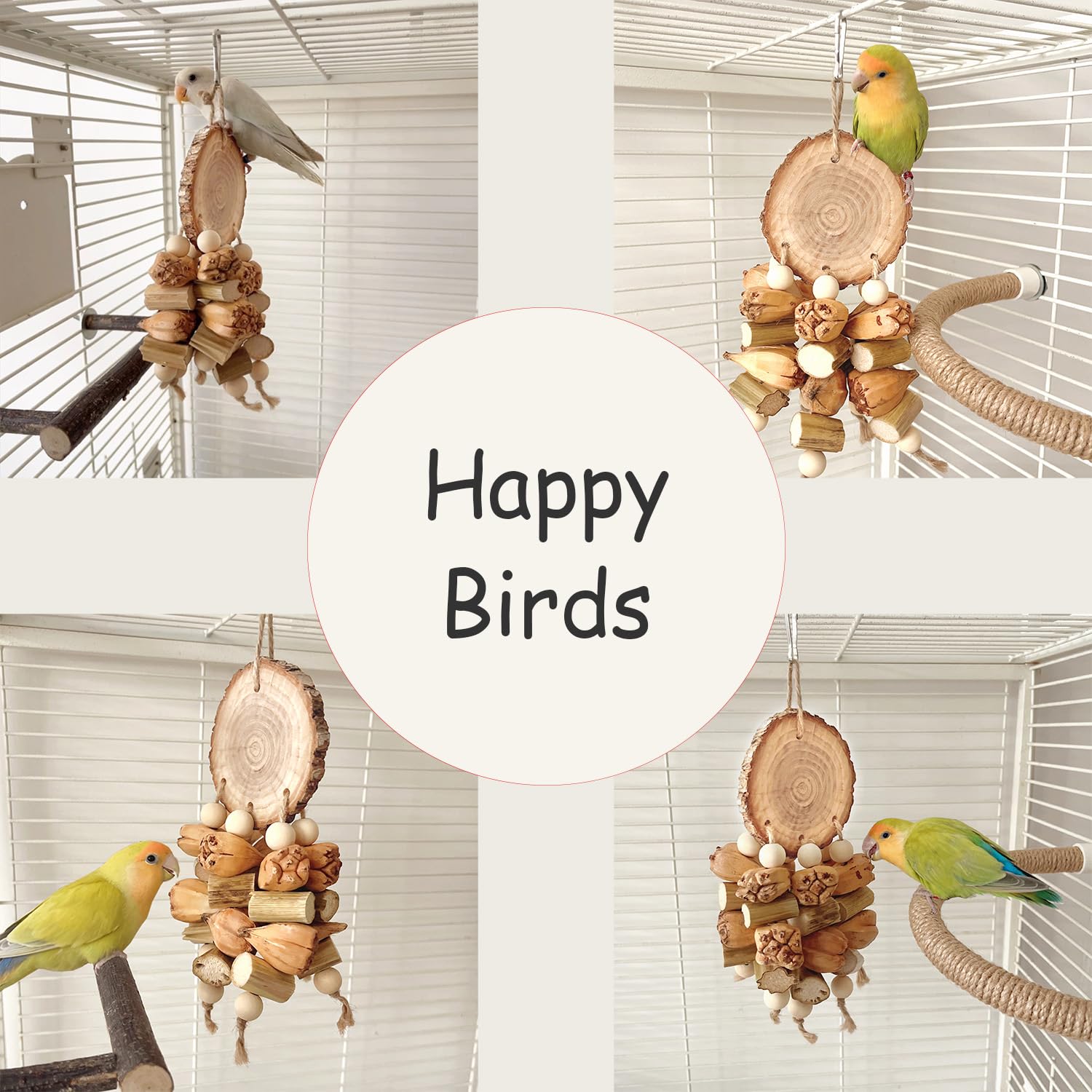 ROOJUNE coffret-cadeau jouet pour oiseau, idéal pour offrir.