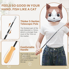RosaUI Plumes et cloche attirant l’attention du chat et stimulant la poursuite.