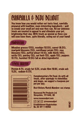 Rosewood Naturals Chinchilla & Degu Delight, ingrédients visibles, friandise riche en fibres pour petites animaux.