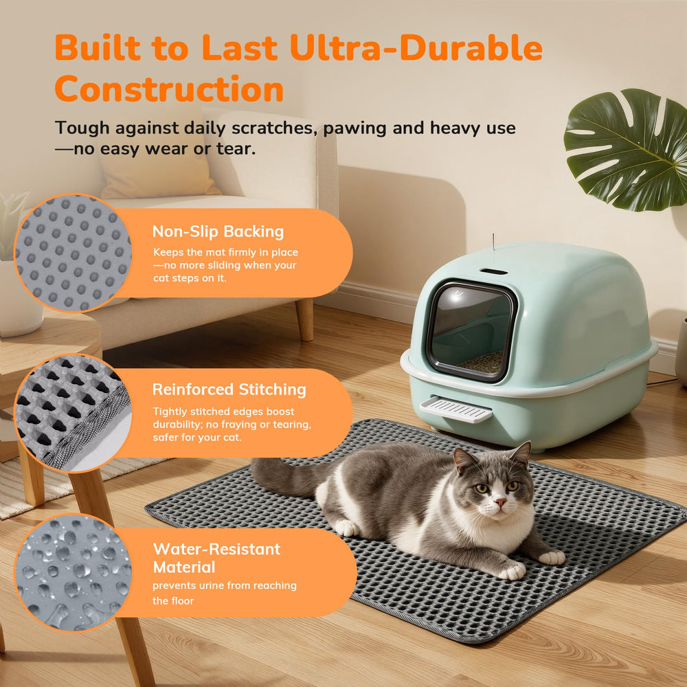 RoseYouth Tapis Litière anti-griffe durable résiste aux griffes quotidiennes.