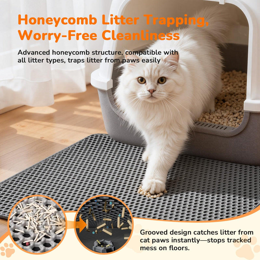RoseYouth Tapis Litière eva ultra douce protège les pattes des chats.