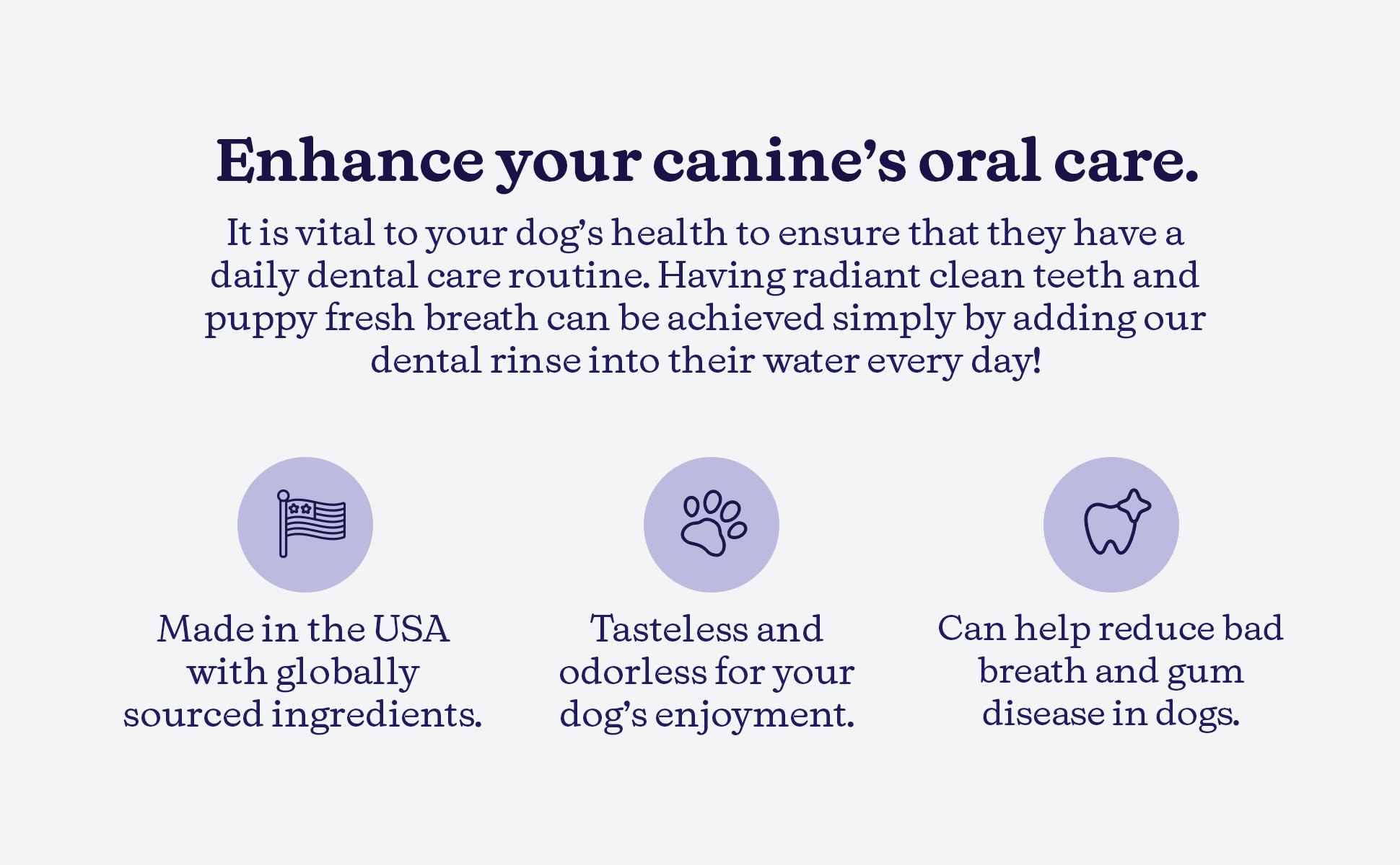 ROSEY'S PUPPY FRESH BREATH - usage quotidien simple, pas besoin de brossage.