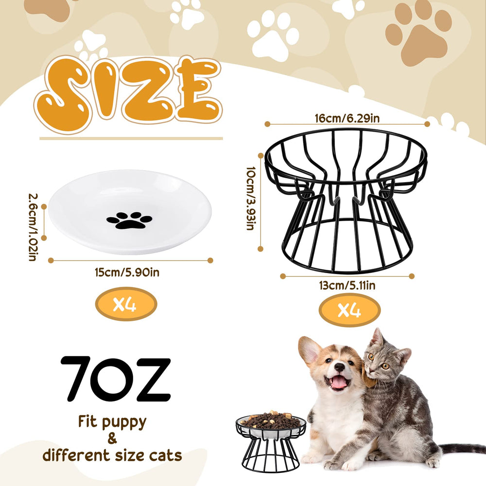 Roshtia ensemble de gamelles pour chats, céramique robuste et socle stable.
