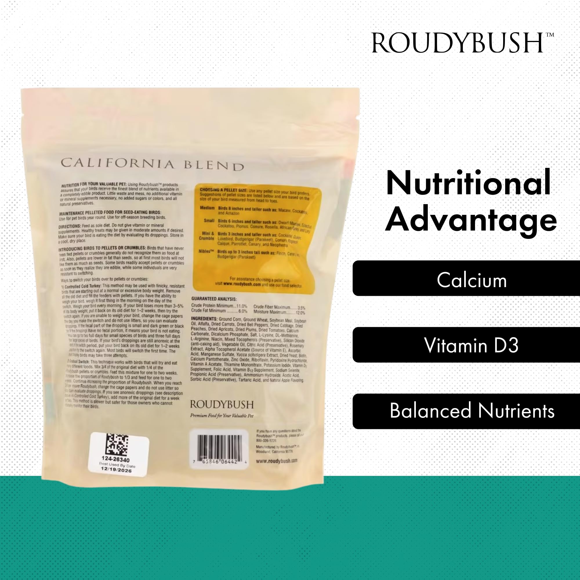 Roudybush California Blend Tomates: douceur naturelle et teneur en jus.