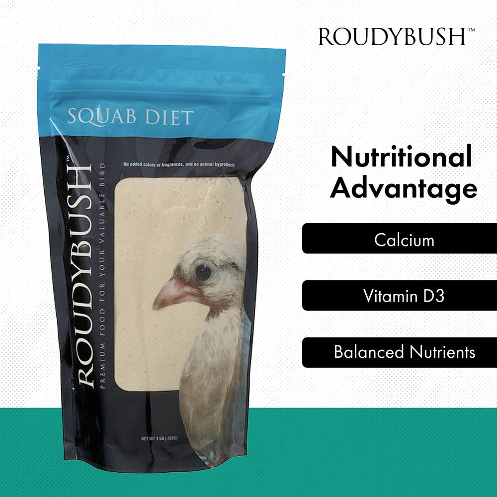 RoudyBush formule colombiforme pour poussins, soutien nutritionnel ciblé.