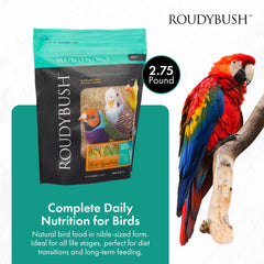 RoudyBush ingrédients naturels visibles pour une nutrition générale des oiseaux.