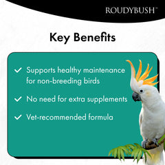 Transition douce avec RoudyBush, granulés adaptés sans suppléments.