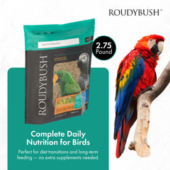 RoudyBush Senior Diet pellets aperçu – nutrition équilibrée pour petits oiseaux.