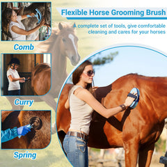 Brosse dure cheval Rouisxue pour éliminer les saletés tenaces.