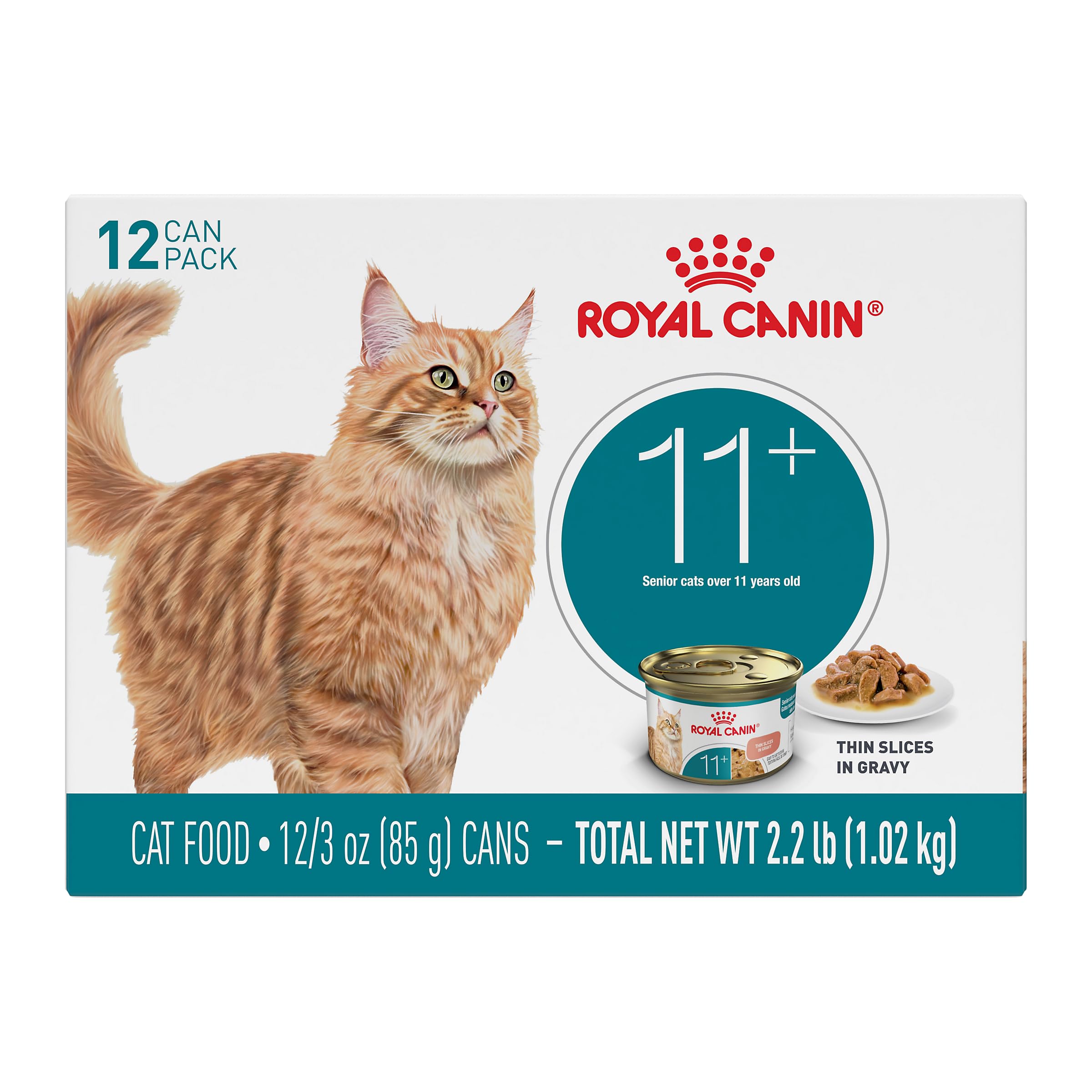 Royal Canin Aging 11+ boîte 3oz x12, repas pratique et équilibré pour seniors.