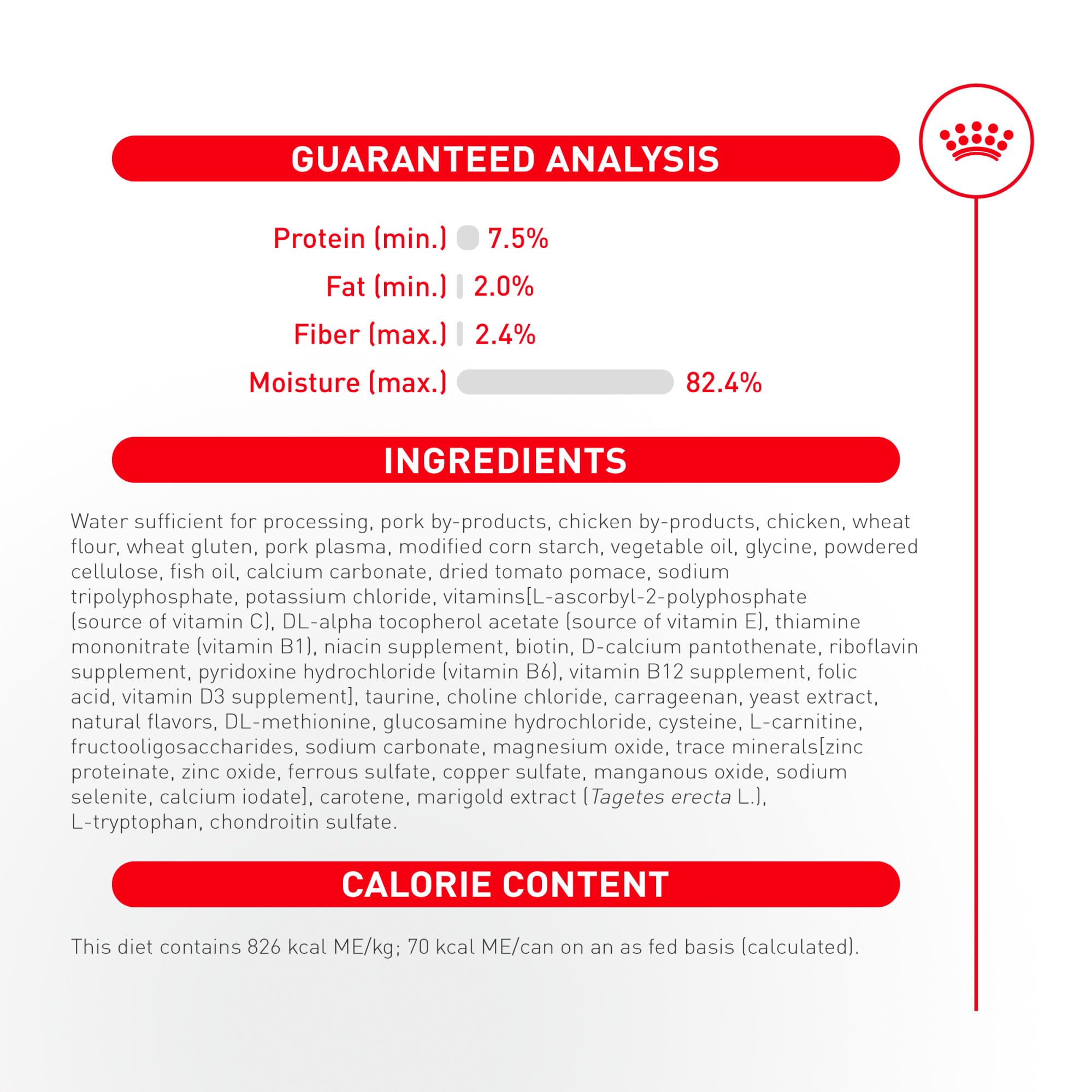Royal Canin Aging 11+ énergie et poids équilibré grâce à une formule adaptée.