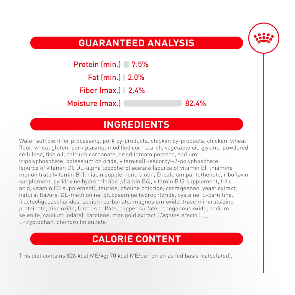 Royal Canin Aging 11+ énergie et poids équilibré grâce à une formule adaptée.