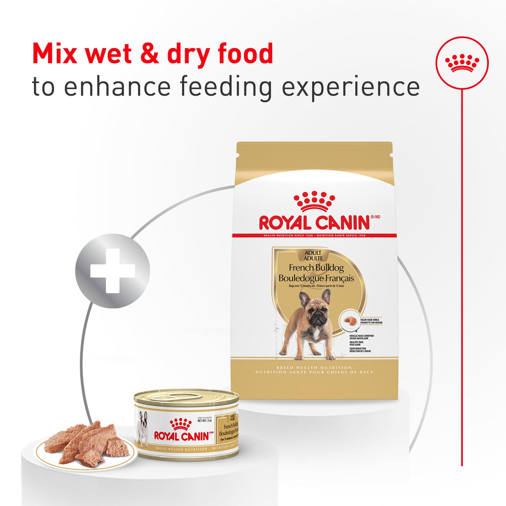Royal Canin Bouledogue Français – soutien potentiel à la digestion grâce à des protéines digestibles.