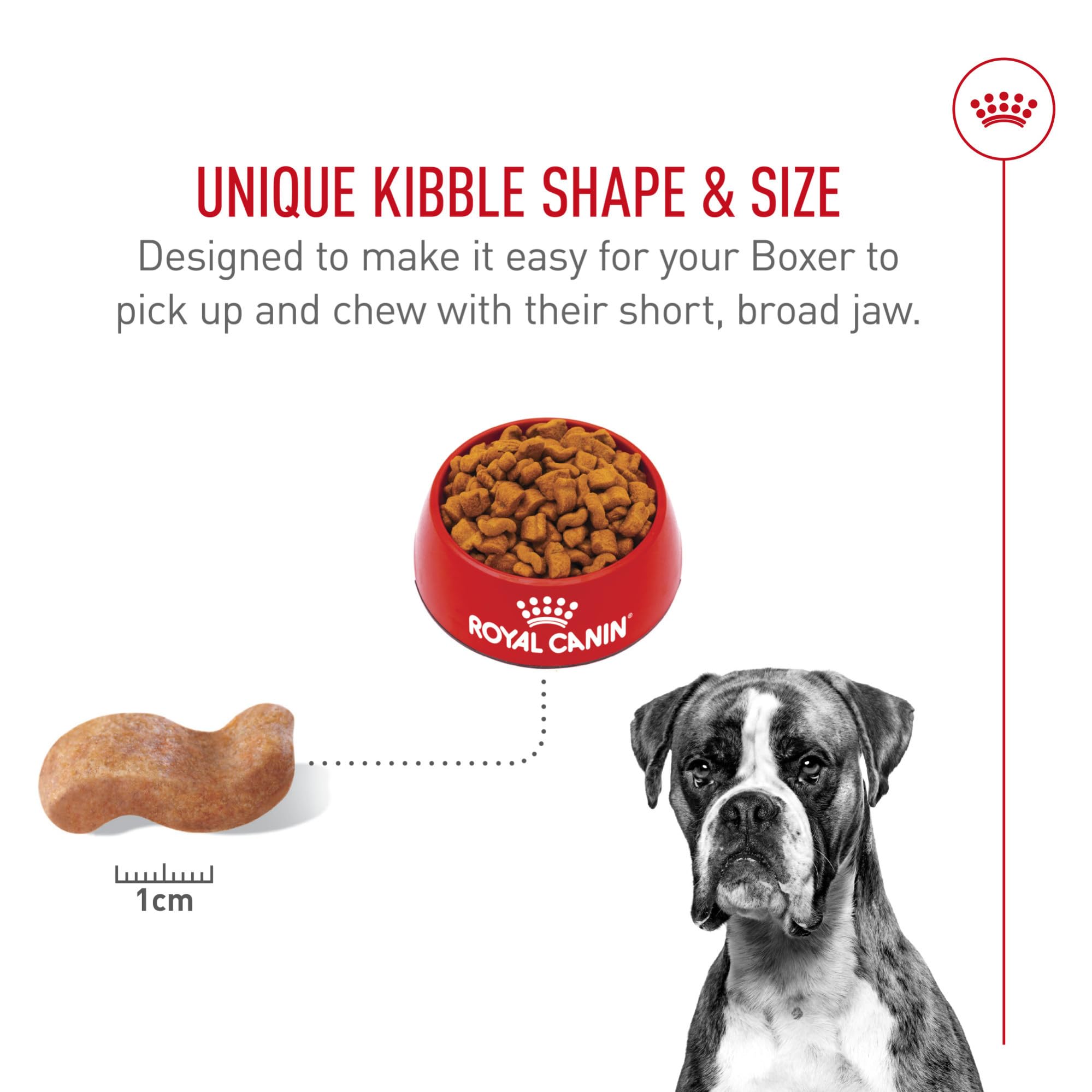 Sac ROYAL CANIN Boxer Adulte avec panneau nutritionnel et informations