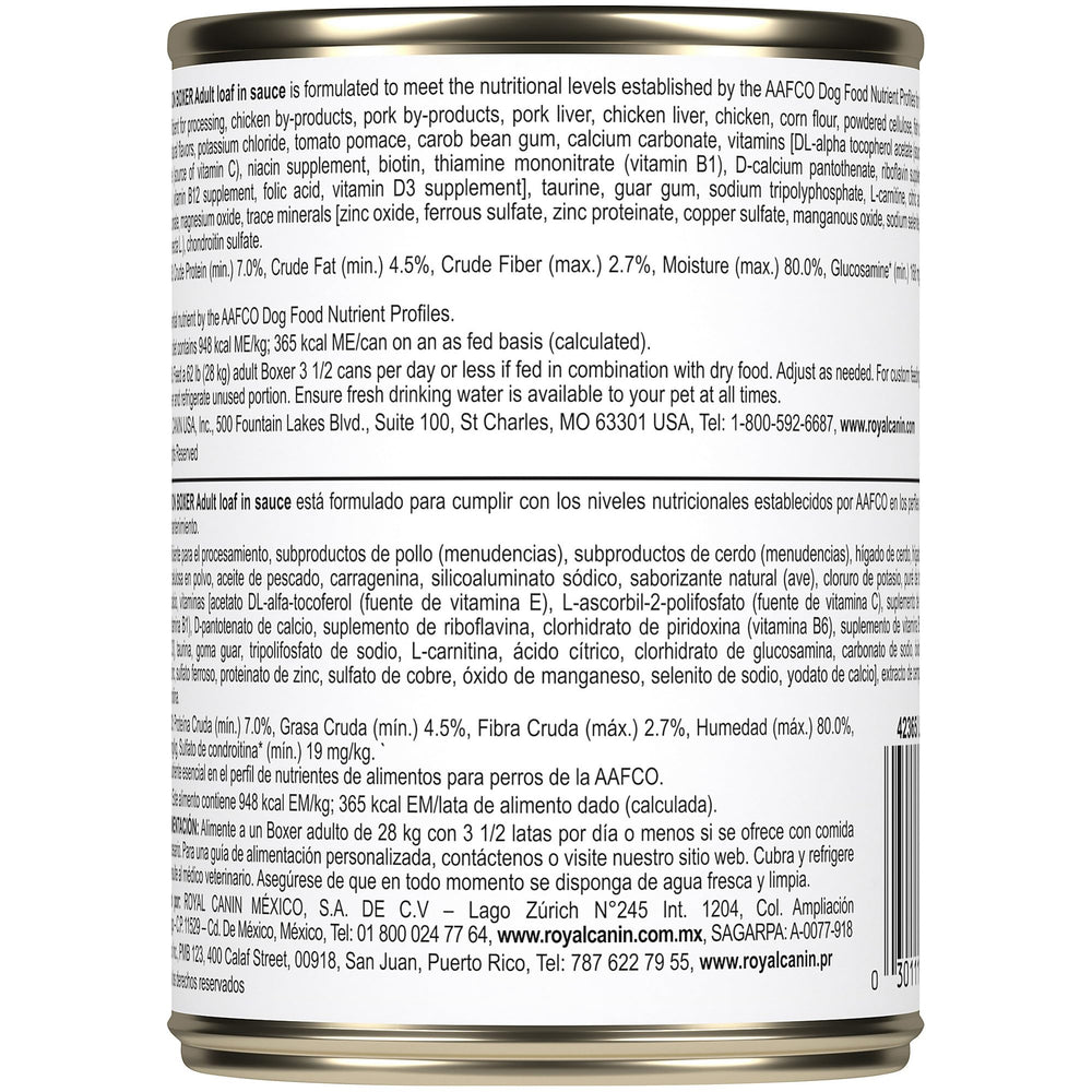 Peut être servi seul ou mélangé avec les croquettes sèches Boxer.