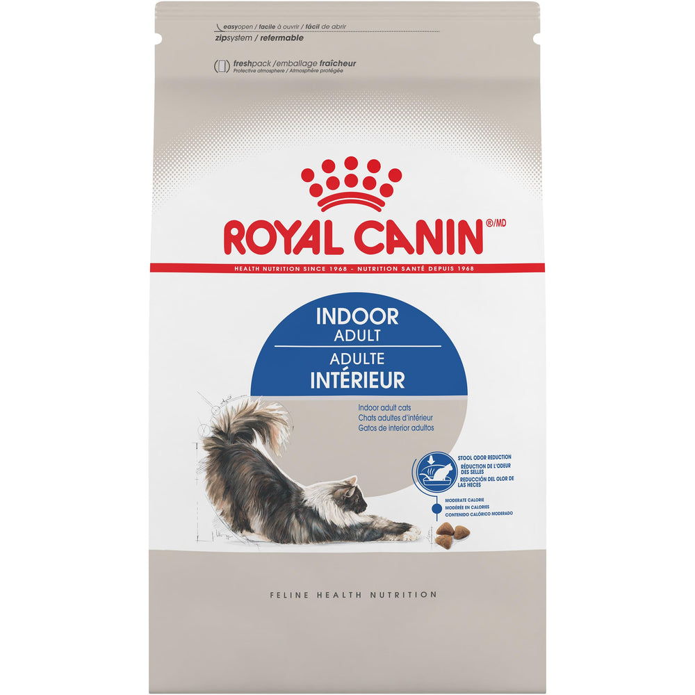 ROYAL CANIN Santé Féline intérieur – croquettes sèches favorisant le masticage et la santé dentaire.