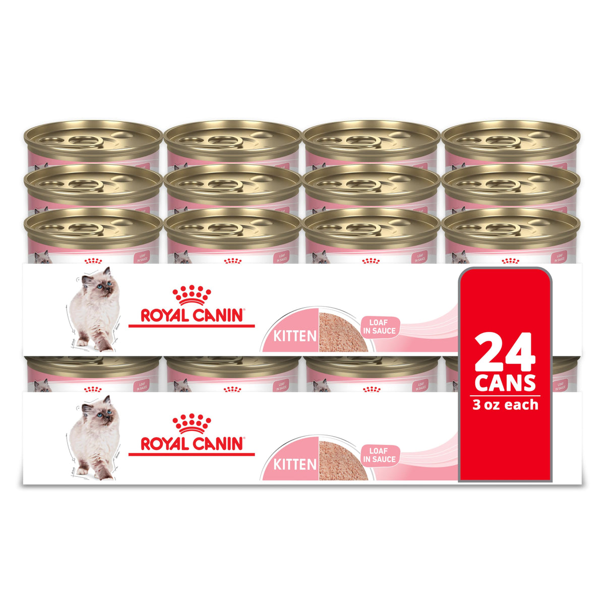 Nourriture humide ROYAL CANIN chaton loaf en sauce en boite 3 oz pratique pour repas quotidiens