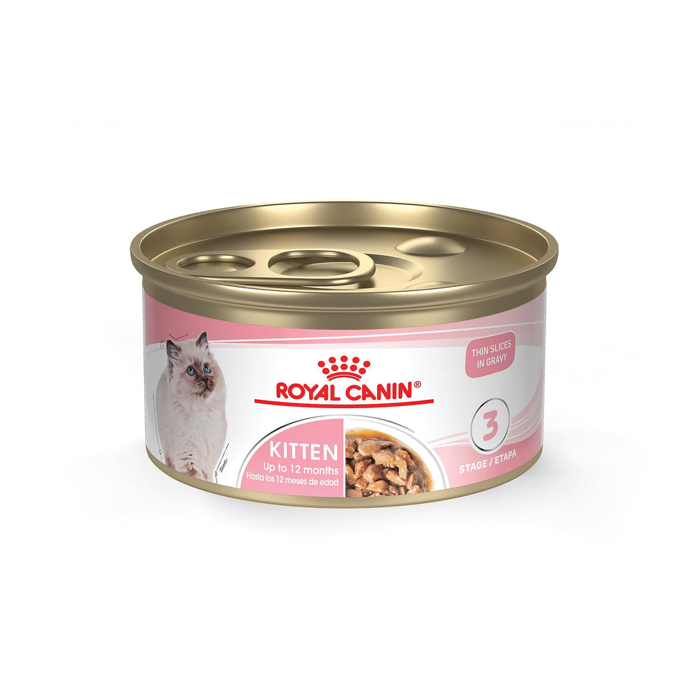 Royal Canin chaton – Tranches fines en sauce, texture adaptée et soutien à la croissance.