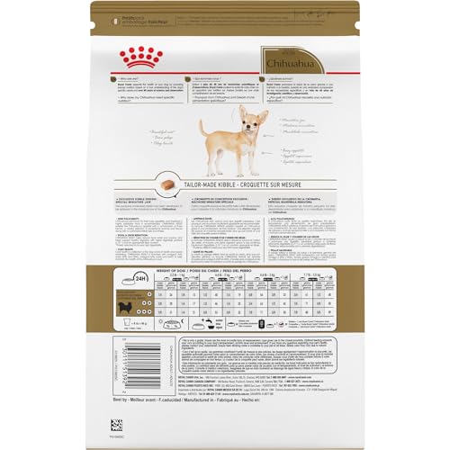 Croquettes de petite taille faciles à saisir pour Chihuahua.