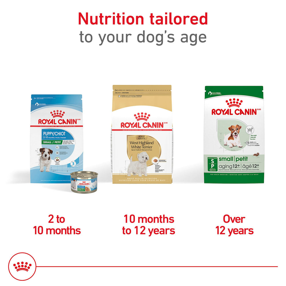 Royal Canin West Highland White Terrier Adulte — soin du pelage double couche via oméga3 et oméga6.