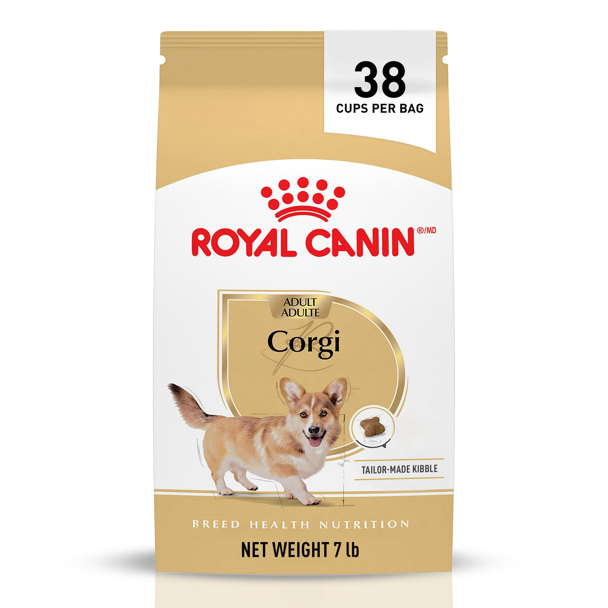 Royal Canin Corgi Adult – sac-seche 7lb, alimentation adaptée pour Corgi mature