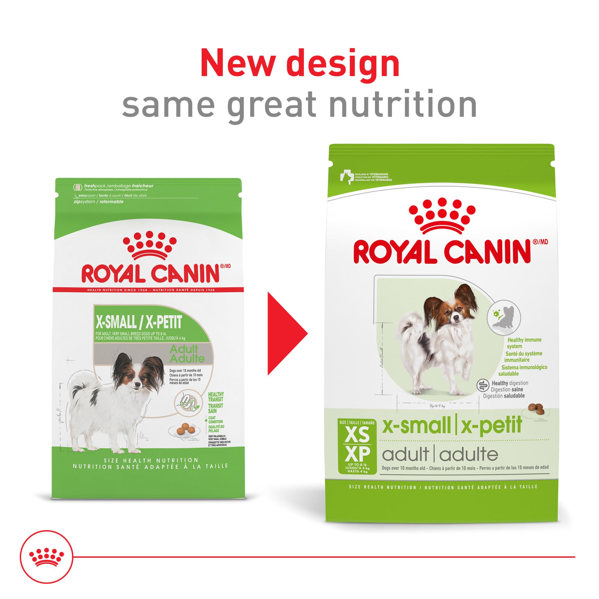 Royal Canin dents – croquettes qui aident au nettoyage des dents à chaque bouchée.