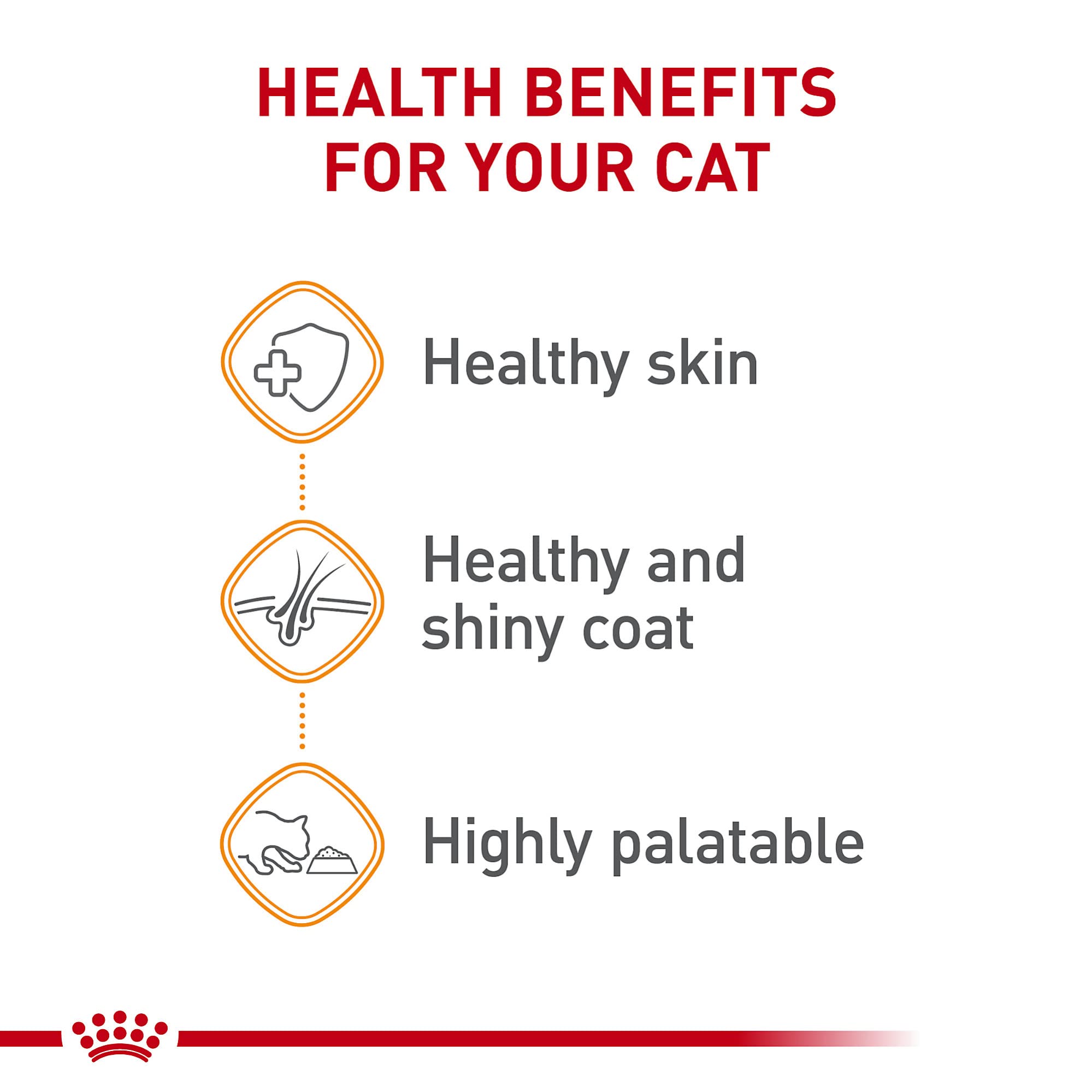 Détail texture pâte en sauce Royal Canin, appétence et soutien pelage.