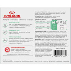 Boîte humide ROYAL CANIN Digestive Care ouverte, sauce savoureuse pour stimuler l’appétit en douceur.