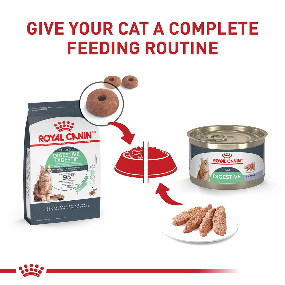ROYAL CANIN Digestive Care Loaf en Sauce, assiette prête, stimule l'appétit en douceur pour chat.