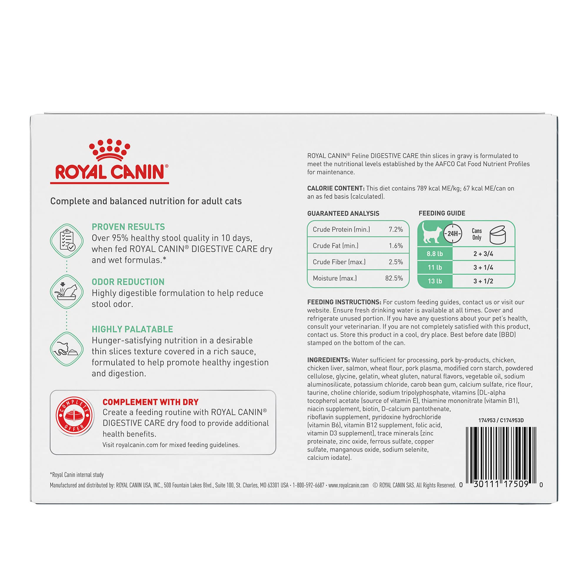 ROYAL CANIN Digestive Care tranches en sauce dans bol, soutien potentiel des selles.