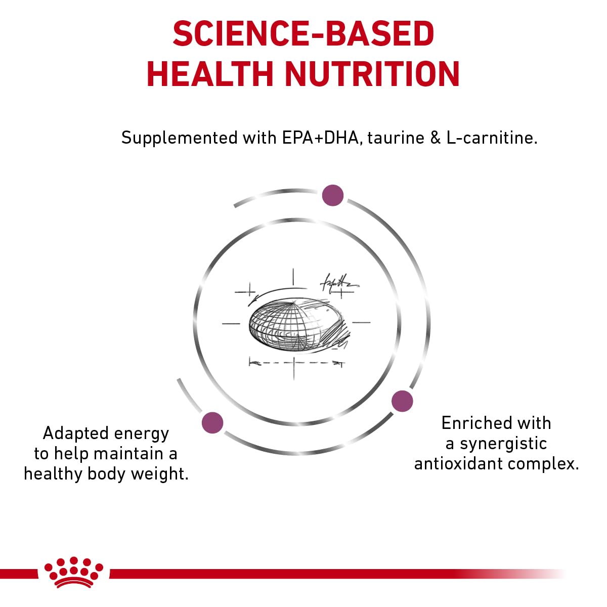 Royal Canin Early Cardiac formulation omega3: acides gras essentiels.